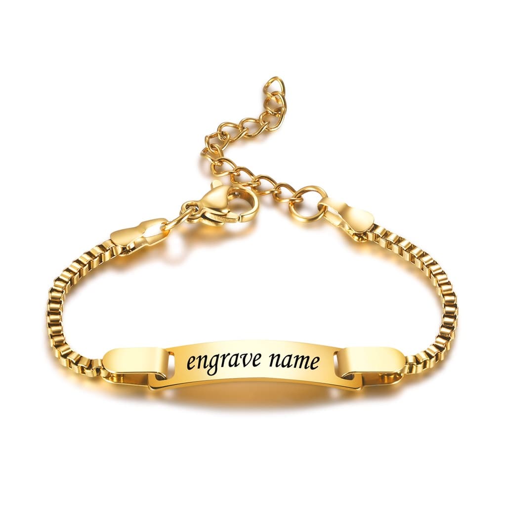 Pulseira Vnox Personalizada Grava @ @ Da Nome Do Bebê