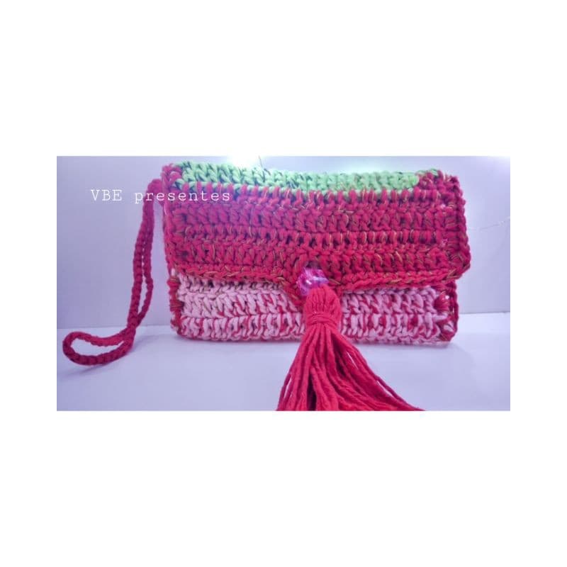 Carteira de mão / Cluth em croche / bolsa