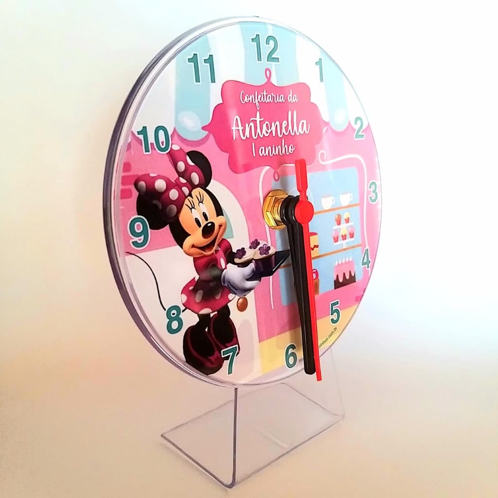 Relógios Minnie Confeiteira, Lembrancinhas aniversário