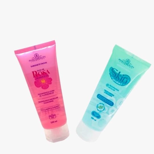 Sabonete Facial Skin Comfort PhálleBeauty PH0174 + Sabonete Facial Óleo de Rosa Mosqueta PhálleBeauty PH0175