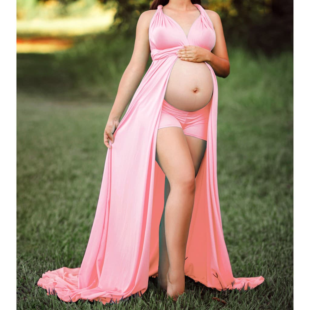 Vestido De Gestante 7 Em 1 Com Shorts, Formas Infinitas G09