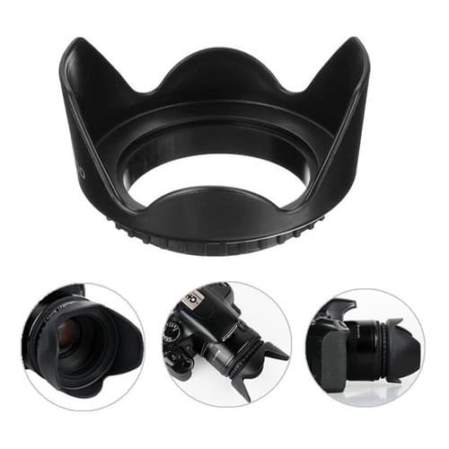 Parasol Universal de rosca Tulipa 49mm 52mm 55mm 58mm 62mm 67mm 72mm 77mm 82mm