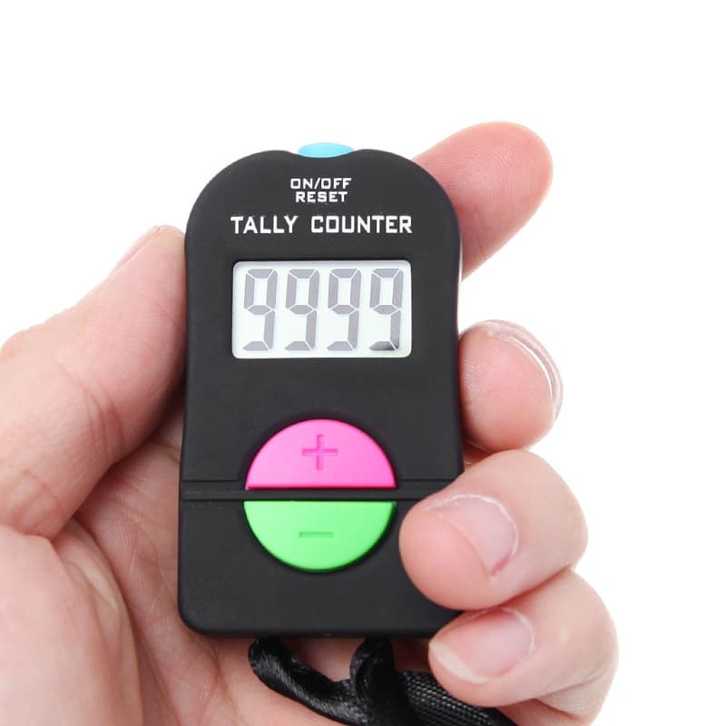 Digital Hand Tally Counter Contador Manual Eletrônico Gym Held