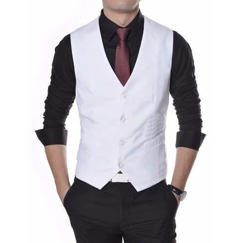 colete branco para executivos - elegante - promoção