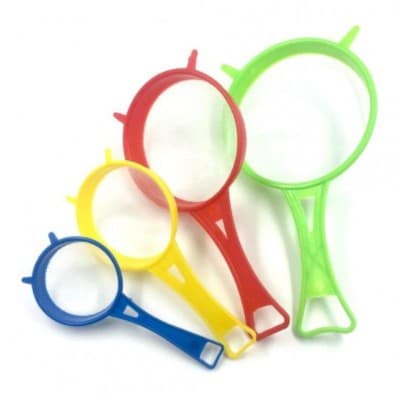 Kit Com 4 Peneiras Coloridas de Plástico - Utensílio de Cozinha Coador