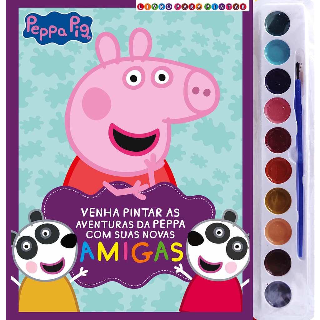 Peppa Pig Livro Para Pintar com Aquarela
