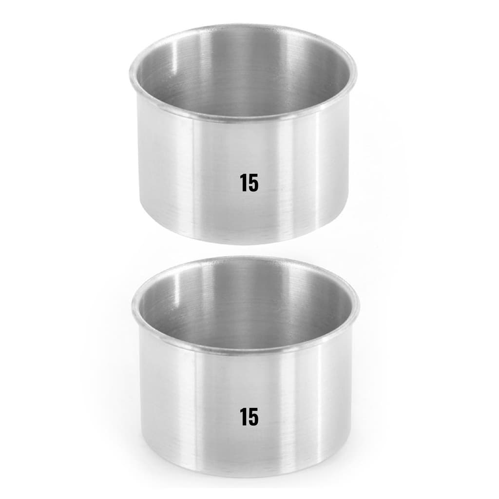 KIT 2 (DUAS)  Forma Assadeira Bolo Redonda Alta  15  x  10 cm Alumínio - E73