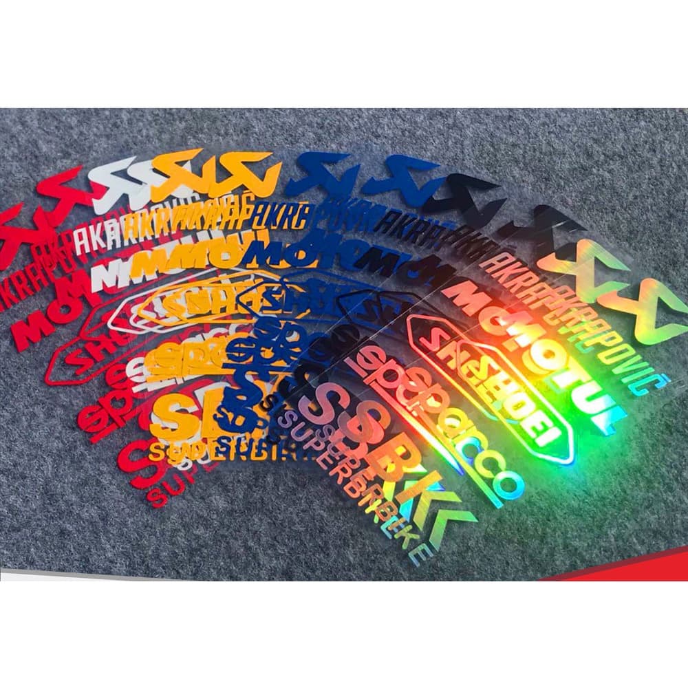 Conjunto 1 20x8 Cm Original Corrida Motocicleta Adesivos Sponsor Capacete Da Adesivo Decalque Etiqueta Do Carro À Prova D'água Moto GP Logotipo