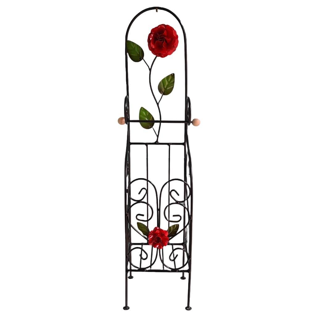 Porta Papel Higiênico Com Cesto de Chão em Ferro