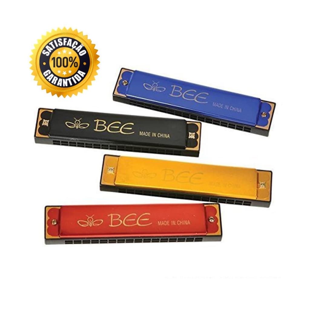 Gaita De Boca Harmônica Diatônica Bee 16 Furos 32 Tons