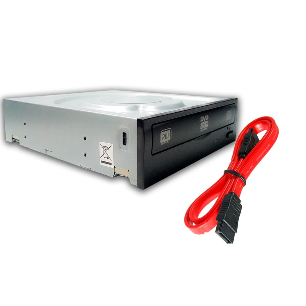 Leitor E Gravador De Cd Dvd + Cabo Sata Computador