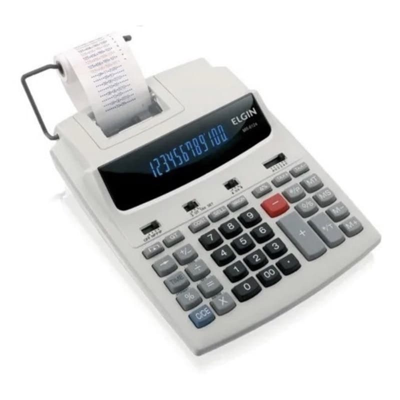 Calculadora De Mesa Com Bobina 12 Dígitos Mr-6124 Elgin