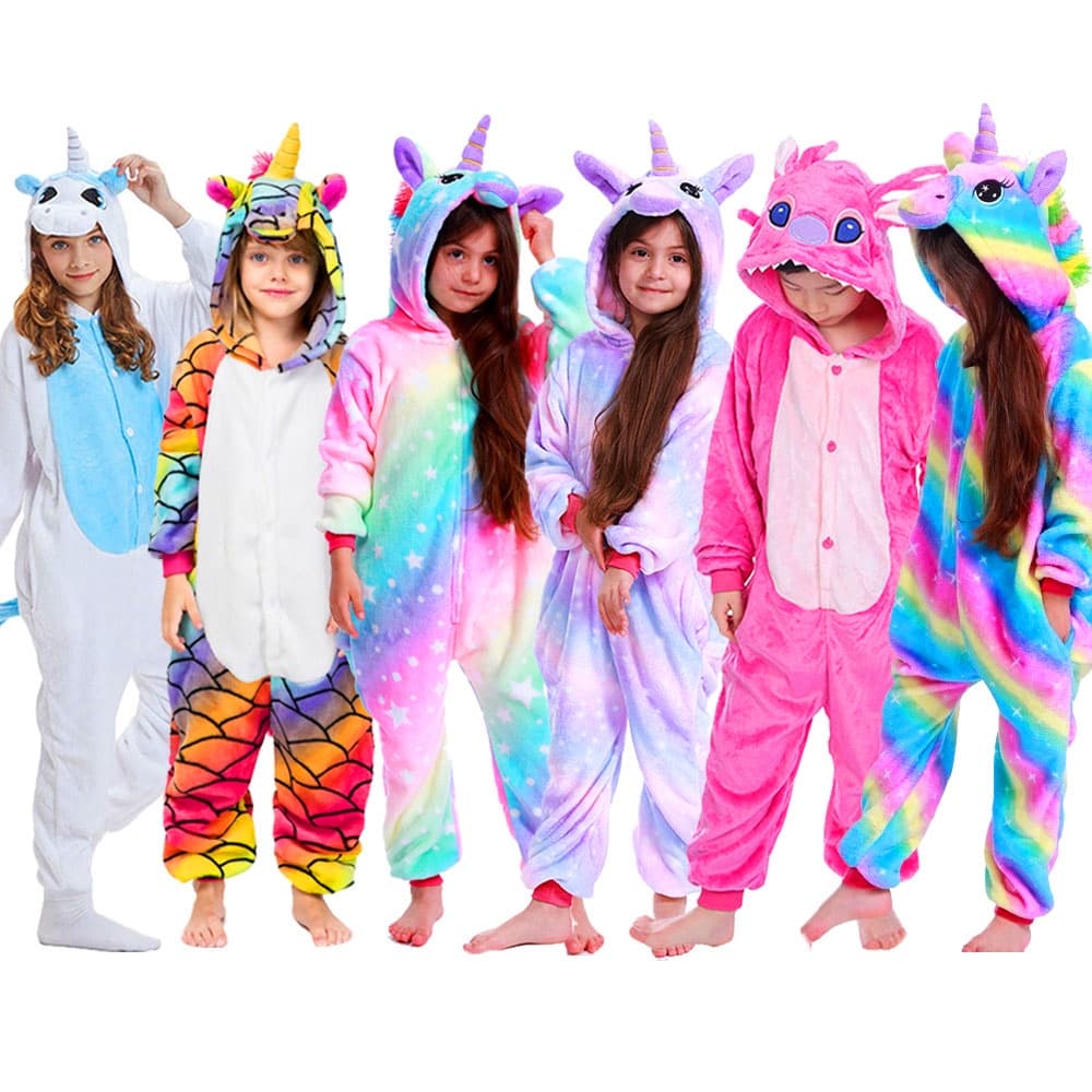 Pijama Infantil Crianças baju tidur kanak budak onesies Meninos Meninas Trajes Animais