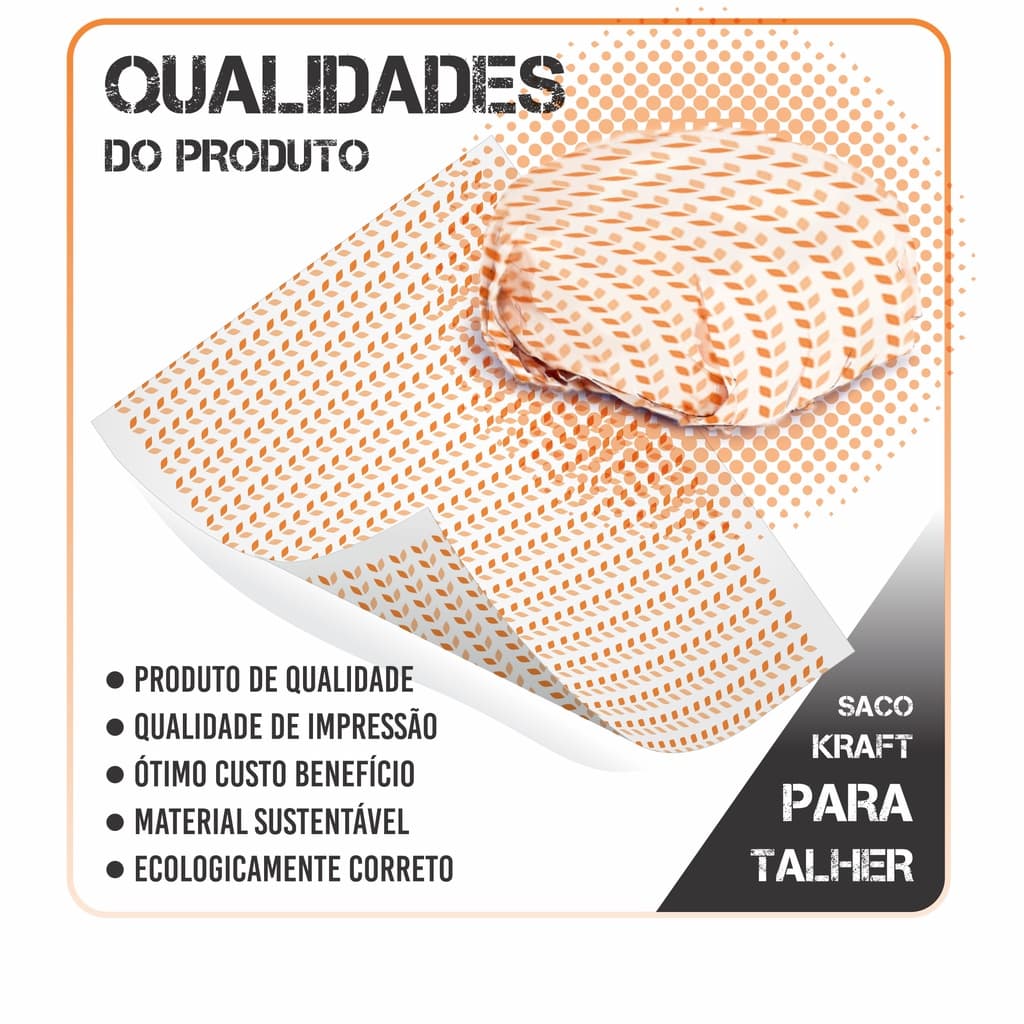 Papel Acoplado (NEUTRO) - Para Embrulhar Alímentos, Frios, Lanches, Hamburguer