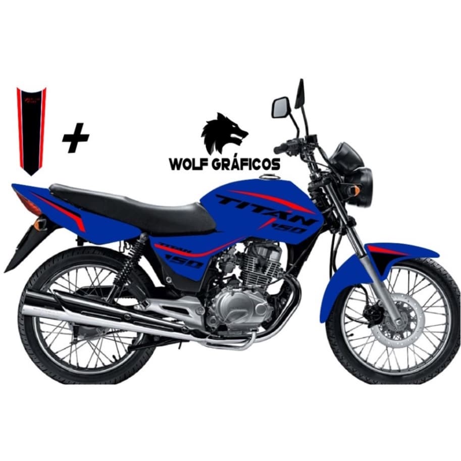 Kit de faixas da Titan 150/AZUL Edição Especial