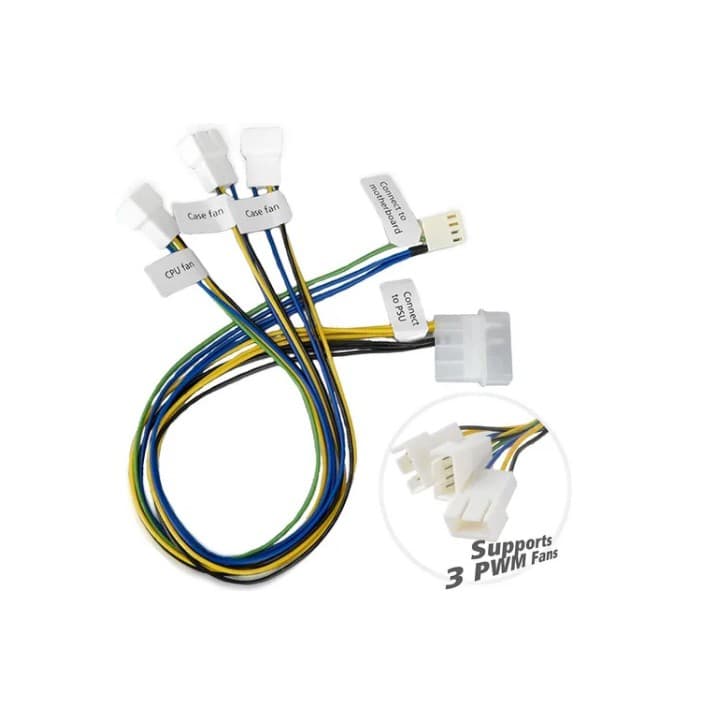 Akasa Pwm Splitter Para Até 3 Ventiladores Pwm  Ak-cb002