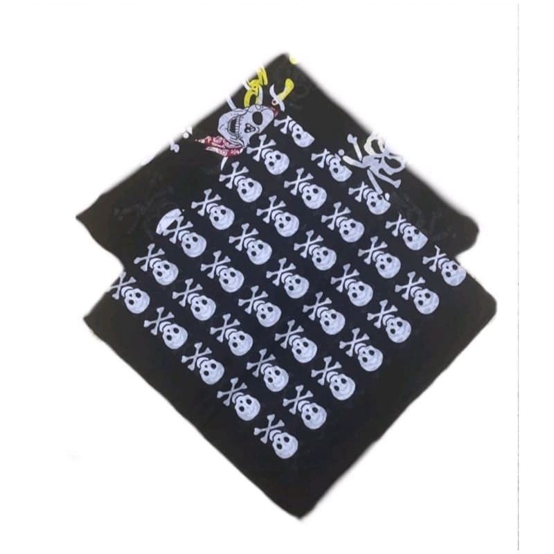 bandana de cavera algudao 55x55cm com 3 unidades