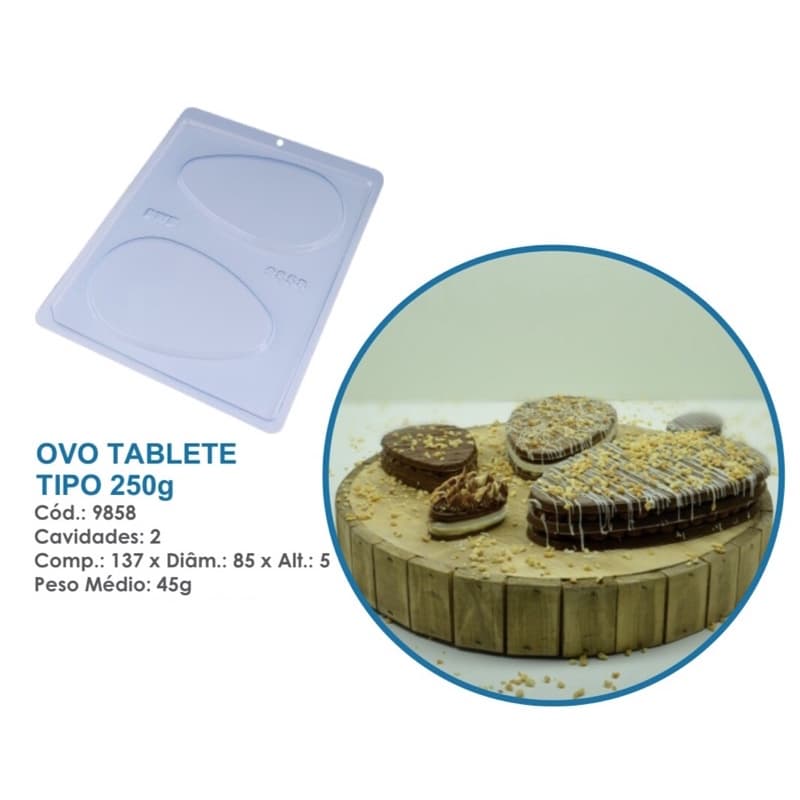 1~10 Forma BWB ovo tablete de Páscoa tipo 250 forma simples  cod  9858