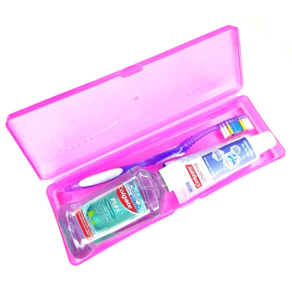 Porta Escova de Dente Estojo Multiuso plastico Mamita