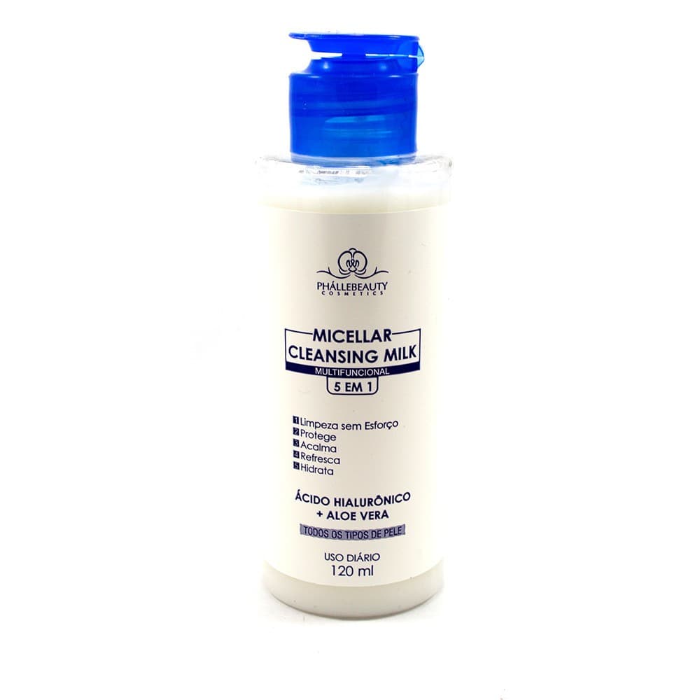 Demaquilante Micelar Cleansing Milk 5 em 1 PhálleBeauty PH0113