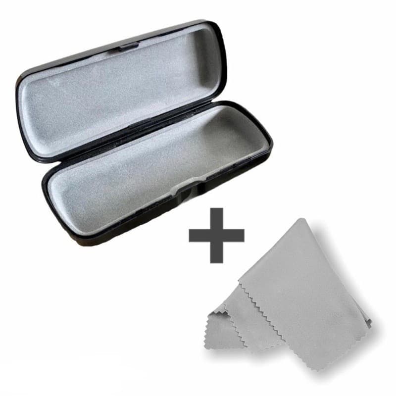 Caixinha Óculos + Flanela de Limpeza Kit