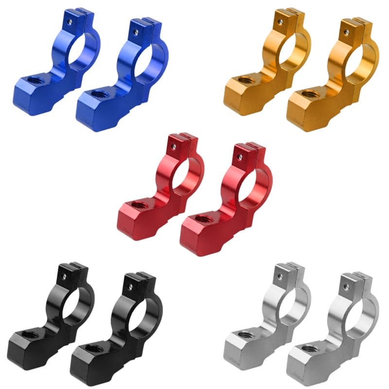 1 Pcs Universal Motocicleta Da Bicicleta ATV Espelho Retrovisor Bracket Adaptador De Montagem Titular Grampo Parafuso CNC Alumínio 22mm 7/8 " Guiador