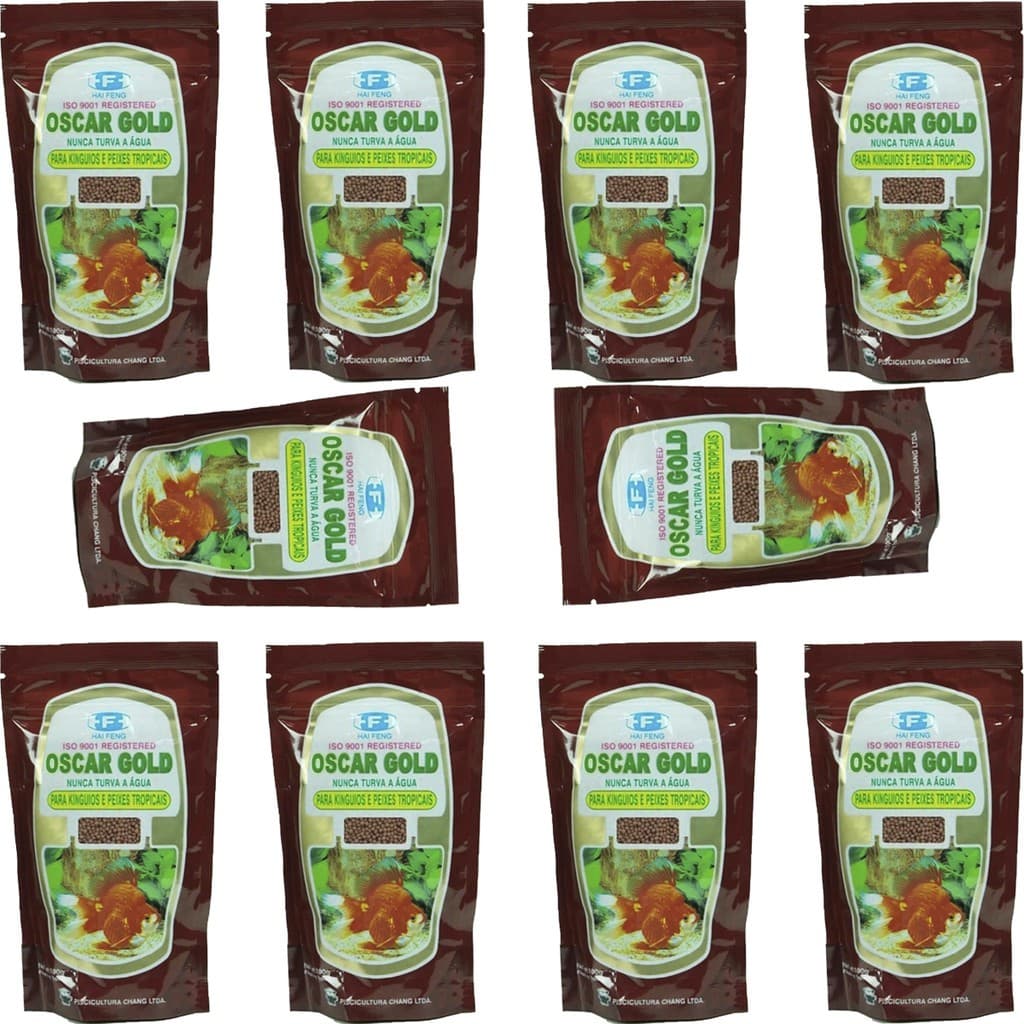 Ração Oscar Gold 100 Gramas Cada Para Kinguios E Peixes Tropicais Ornamentais De Aquário