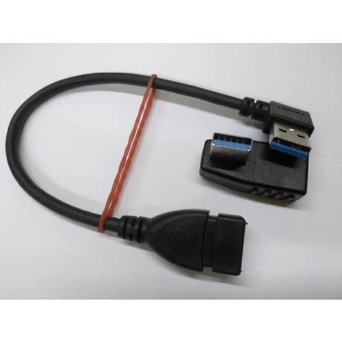 Cabo + Adaptador Usb 3.0 Macho -fêmea Em L