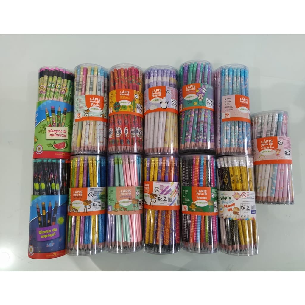 Lapis de escrever c/ borracha Personalizado c/ 12 unidades