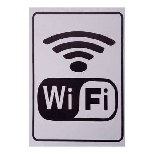 Placa De Sinalização Wifi 15x20 - Restaurante, Loja, Café Padaria