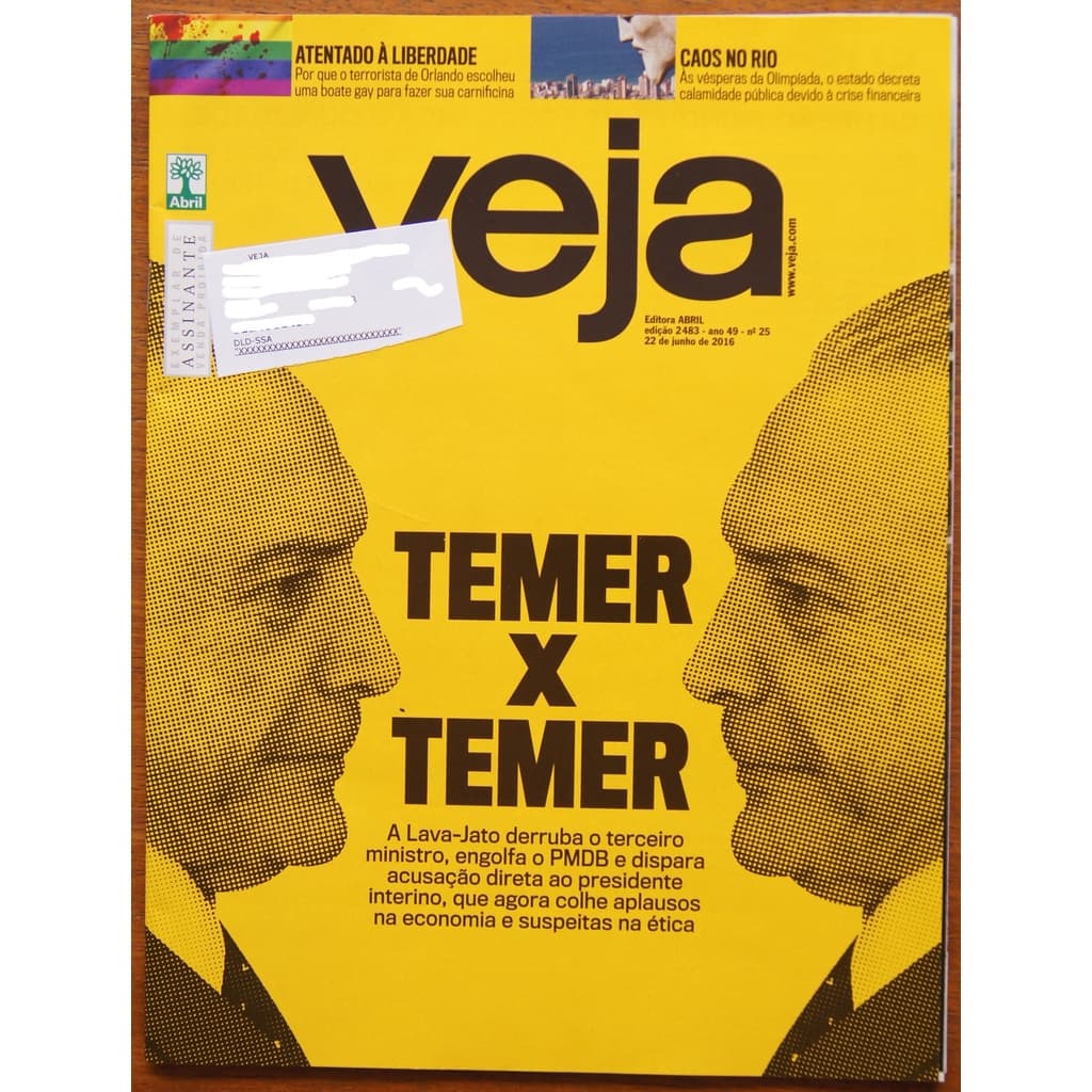 Revista Veja Nº 2483 22 Junho 2016 Temer Caos No Rio
