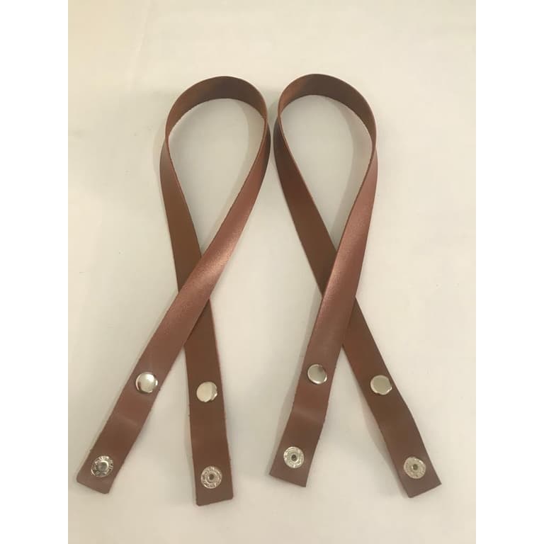 Par de Alça com Botão de Pressão para Bolsas de Crochê