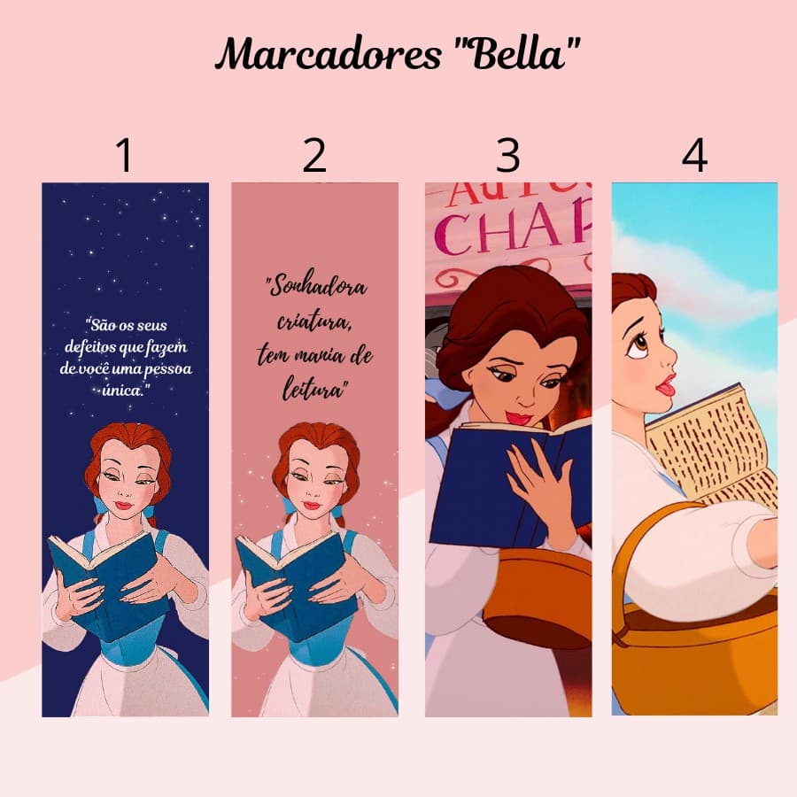 Marcador de página Bella Plastificado (com ou sem tassel)