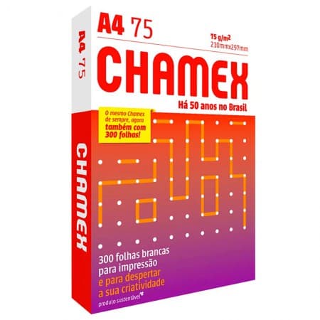 Papel Chamex A4 Office 300 Folhas