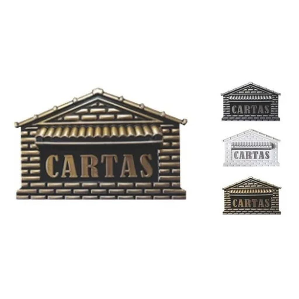 Caixa De Correio Casinha PVC - Para Grade Ou Embutir