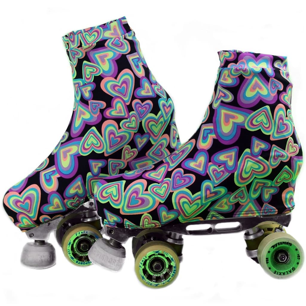 Polaina Cobre Botas Capa Para Patins Estampa Coração 2