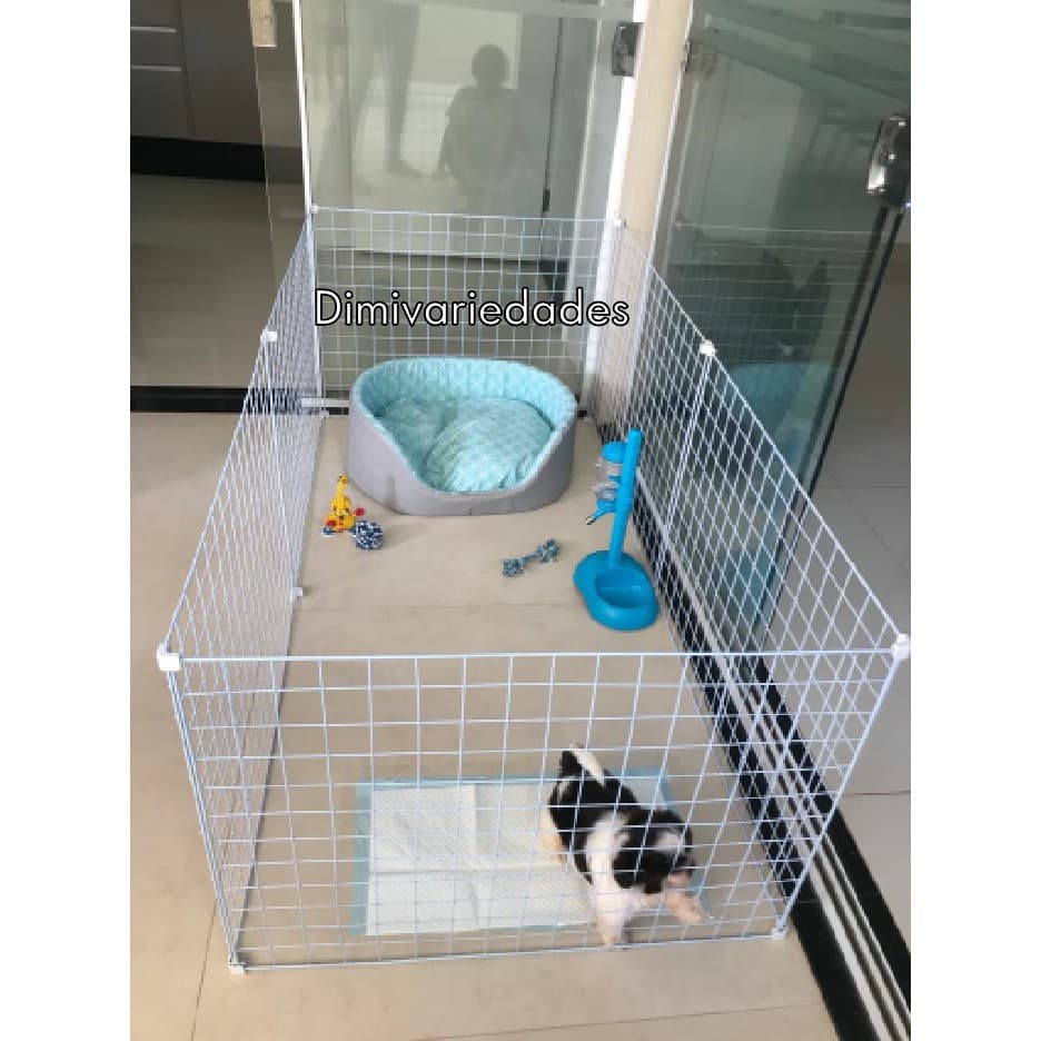 CERCADO PARA CACHORRO PEQUENO MÉDIO PORTE (06 TELAS 60 X 60 )2678 BC