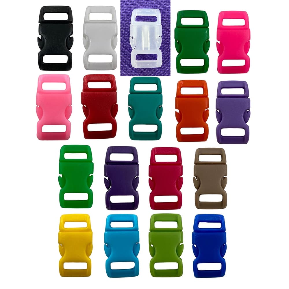 50un Fecho 10mm Plástico Costura Bolsas Mochilas Alça Gancho