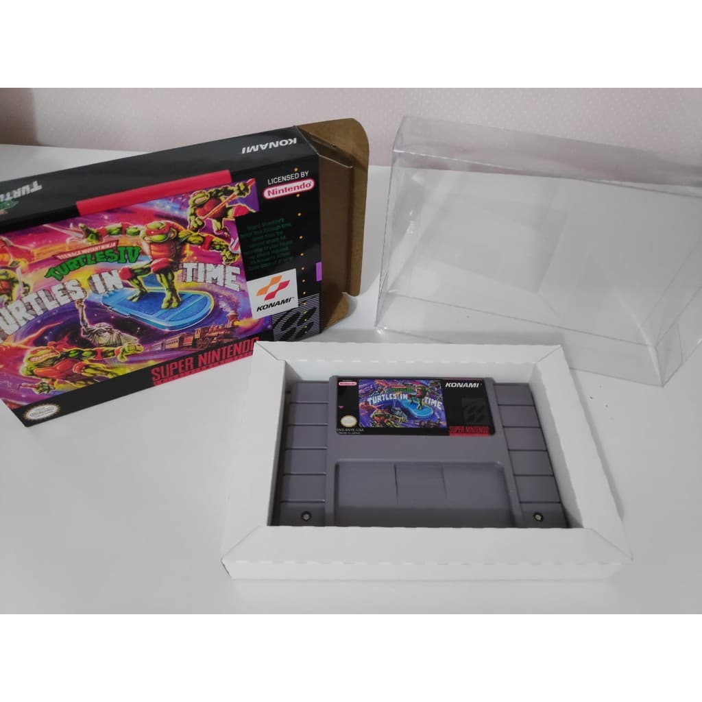 Jogo Tartarugas Ninja IV Turtles in time repro com caixa