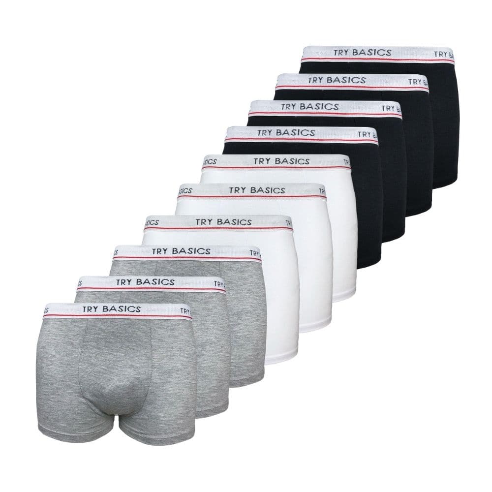 Kit 10 Cuecas Boxer Infantil Box Algodão Cotton New Basic Conforto Promoção