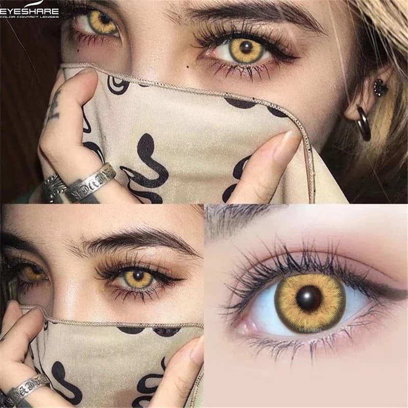 EYESHARE Lentes De Contato Cor Para Os Olhos 2 Pcs Natural Azul Colorido Lente Beleza Cosméticos Verde Anual Usar