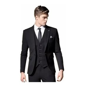 Blazer+calça+colete -Oxford- Slim Fit- Corte Italiano Elegante Conjunto Convidado Formatura Futebol