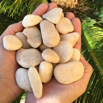 01 kg PEDREGULHO DE RIO N. 02  AMARELO,  PEDRA, SEIXO, LAVADO, P/ VASOS, JARDINS E AQUÁRIOS