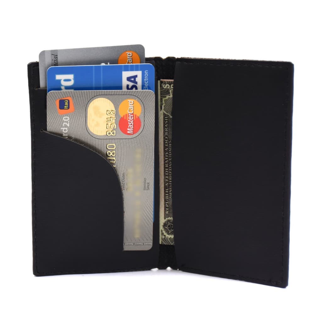 Porta Cartão Carteira Masculina Material Sintético PORTA CARTAO SLIM para CNH, CARTOES E DINHEIRO.