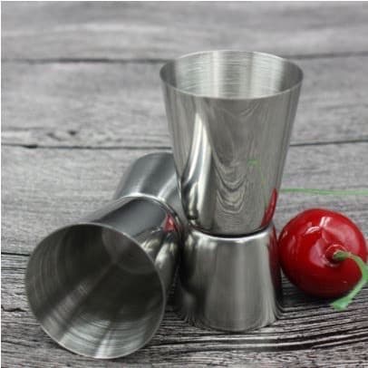 Dosador Medidor De Bebidas Duplo Barmen Inox 30/15 e 50/25