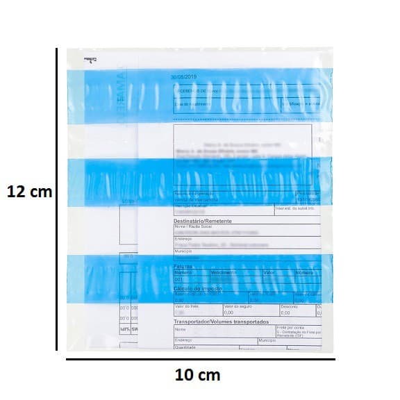 Envelope Canguru Awb Nota Fiscal/Danfe/Saco Canguru Awb - 10X12 - 50 Unidades