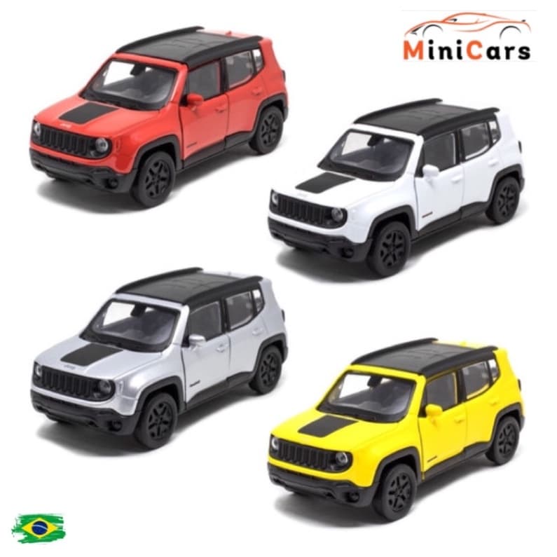 Miniatura Jeep Renegade Carrinho Coleção