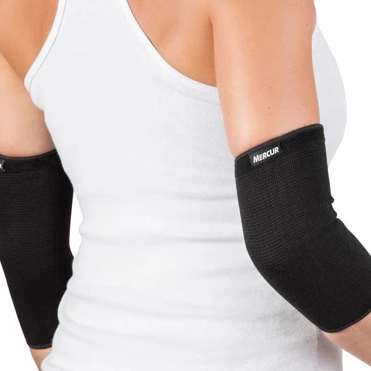 Par Cotoveleira Elástica Mercur Bc0660 Protetor Cotovelo Esporte Exercicio