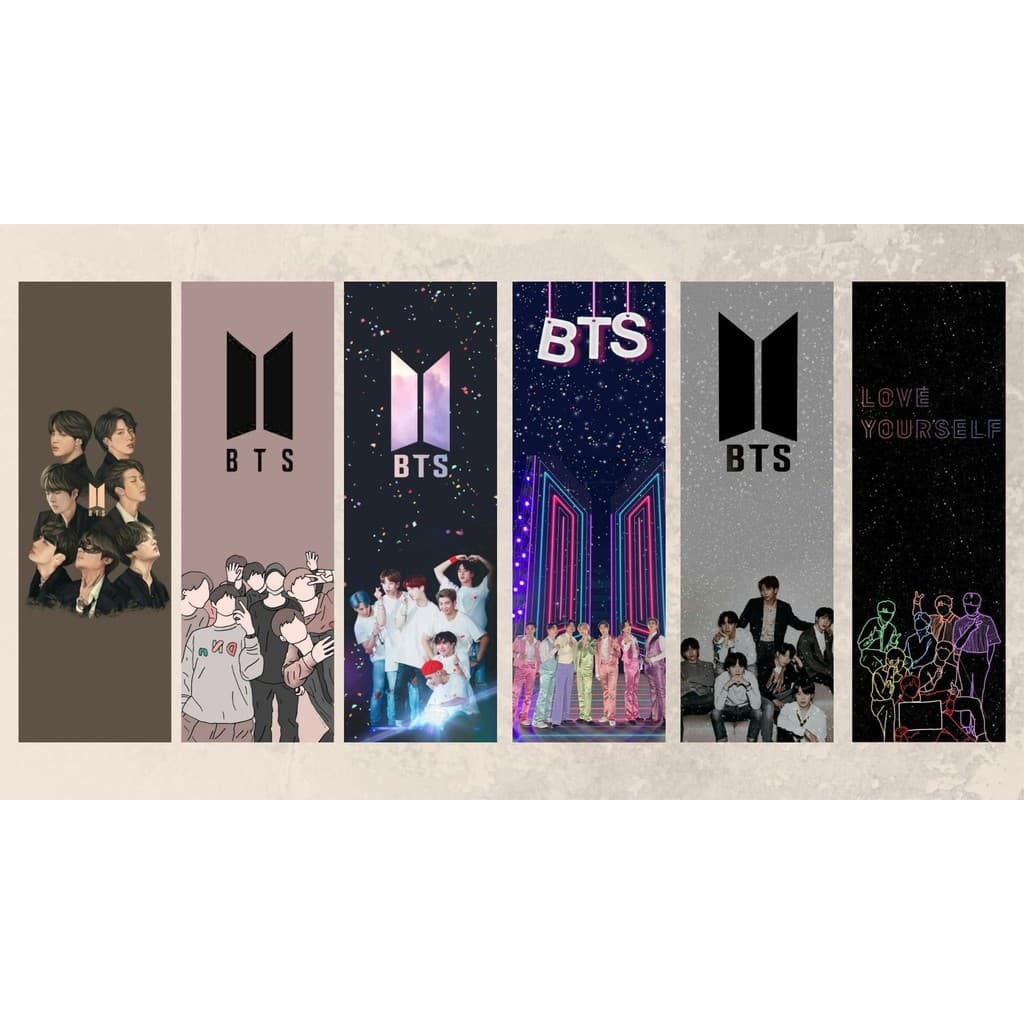 Marcador de Páginas BTS | K-Pop Plastificado