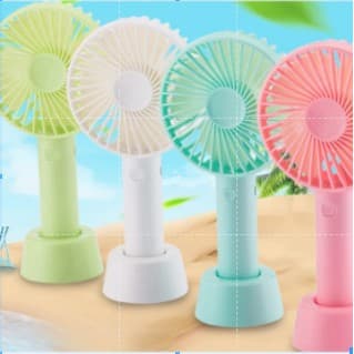 Ventilador Portátil Mini De Mão Mesa Recarregavel Usb Led -G
